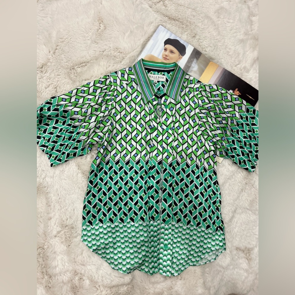 Silk blouse Hale Bob